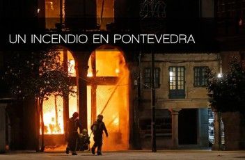 Un incendio en Pontevedra