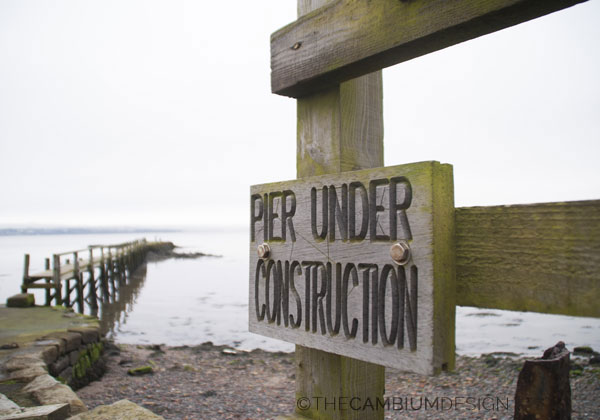 Pier under construction madera