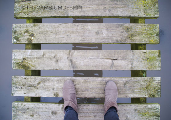Muelle de madera en Escocia