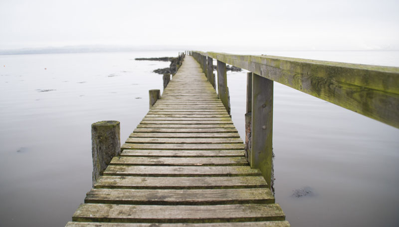 Culross muelle madera